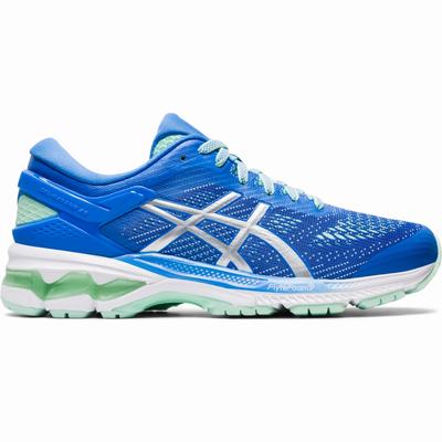 Asics Gel-Kayano 26 - Naisten Juoksukengät - Sininen/Hopea